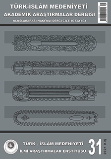 					Cilt 16 Sayı 31 (2021): Türk İslâm Medeniyeti Akademik Araştırmalar Dergisi Gör
				
